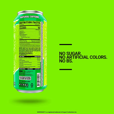 #nutrition facts_12 Cans / Warheads™ Sour Green Apple