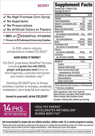 #nutrition facts_14 Sticks / Berry