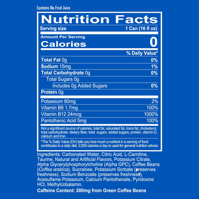 #nutrition facts_12 Cans / Freedom Frost