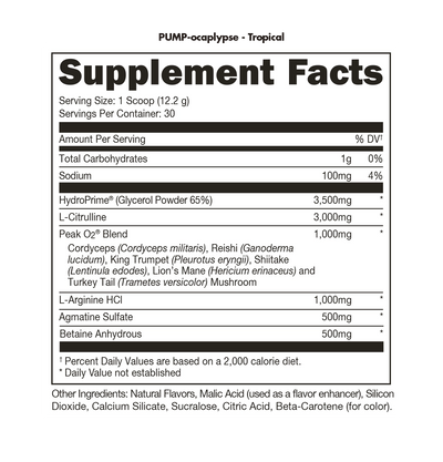 #nutrition facts_30 Servings / Tropical