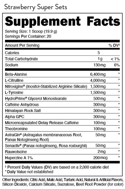 #nutrition facts_30 Servings / Strawberry Supersets (Sour Strawberry Belts)