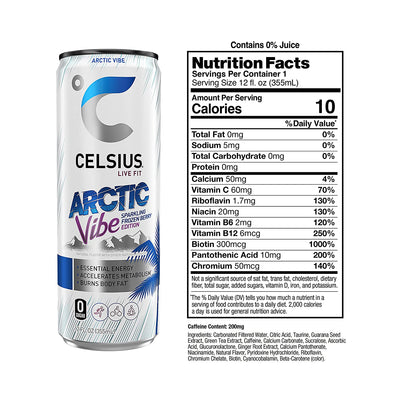 #nutrition facts_12 Cans / Arctic Vibes