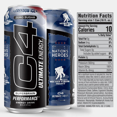 #nutrition facts_12-16oz Cans / Freedom Ice
