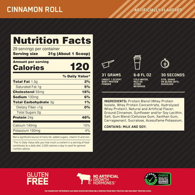 #nutrition facts_2 Lbs / Cinnamon Roll