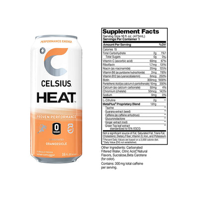#nutrition facts_12 Cans / Orangesicle