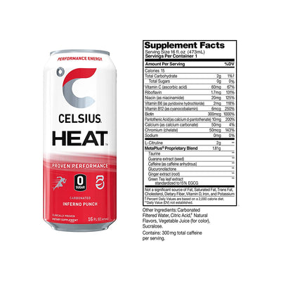 #nutrition facts_12 Cans / Inferno Punch