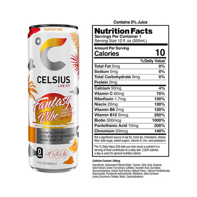 #nutrition facts_12 Cans / Fantasy Vibe (Brand New)