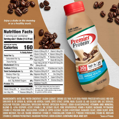 #nutrition facts_12 Pack / Cafe Latte