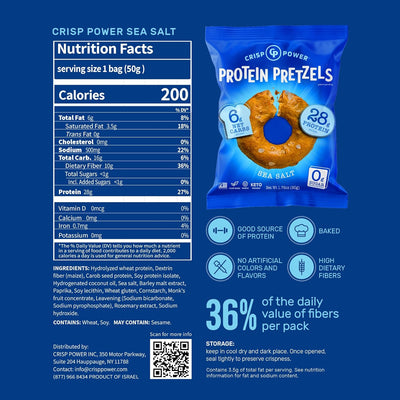 #nutrition facts_6 Pack / Sea Salt