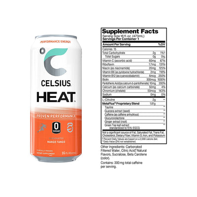 #nutrition facts_12 Cans / Mango Tango