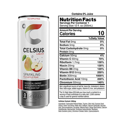 #nutrition facts_12 Cans / Sparkling Fuji Apple Pear