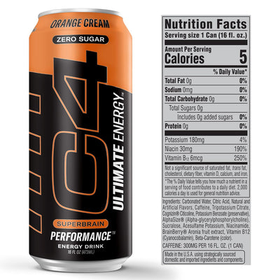 #nutrition facts_12-16oz Cans / Orange Cream