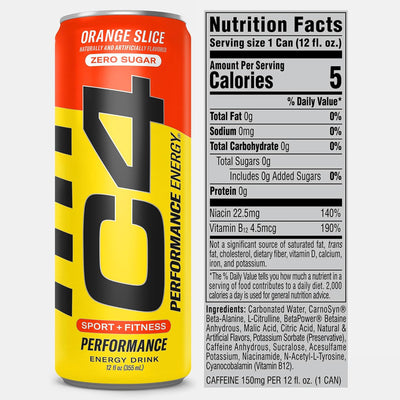 #nutrition facts_12 Cans / Orange Slice