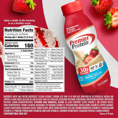 #nutrition facts_12 Pack / Strawberries and Cream