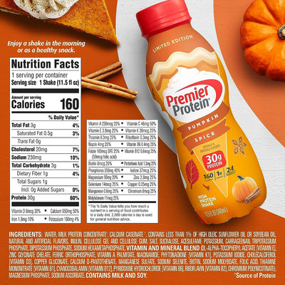 #nutrition facts_12 Pack / Pumpkin Spice