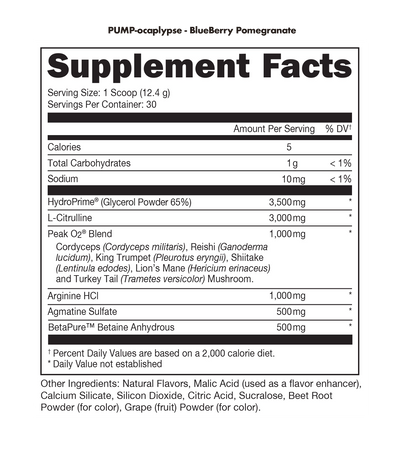 #nutrition facts_30 Servings / Blueberry Pomegranate