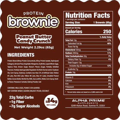 #nutrition facts_12 Packs / Glazed Peanut Butter Candy Crunch