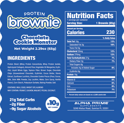 #nutrition facts_12 Packs / Glazed Chocolate Cookie Monster