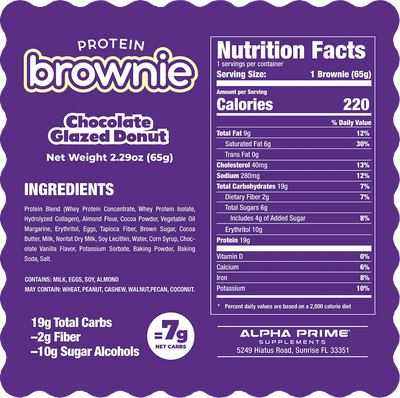 #nutrition facts_12 Packs / Glazed Chocolate Donut