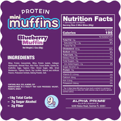 #nutrition facts_12 Pack / Blueberry Muffin