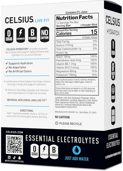 #nutrition facts_14 Sticks / Arctic Cherry