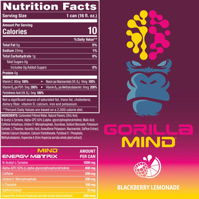 #nutrition facts_12 Cans / Blackberry Lemonade