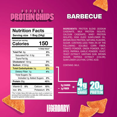 #nutrition facts_7 Bags / BBQ