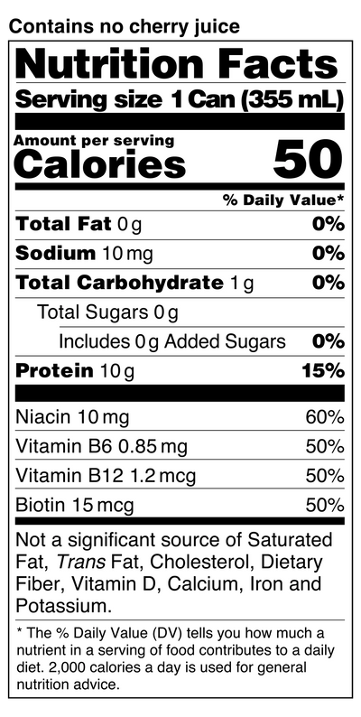 #nutrition facts_12 Bottles / Sweet Cherry