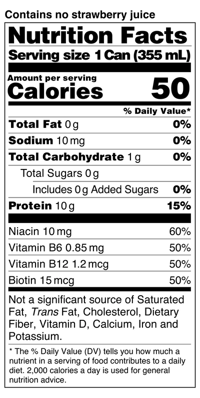 #nutrition facts_12 Bottles / Wild Strawberry