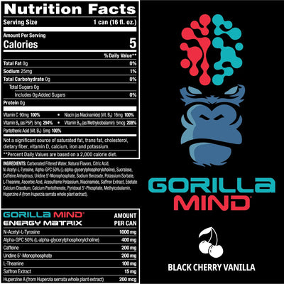 #nutrition facts_12 Cans / Black Cherry Vanilla