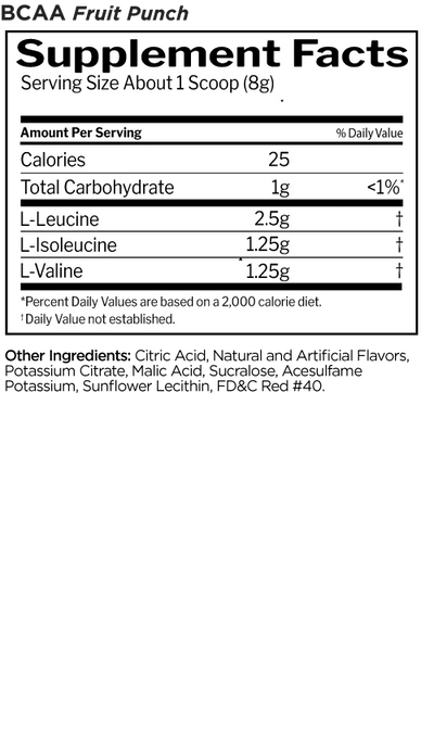 #nutrition facts_30 Servings / Fruit Punch