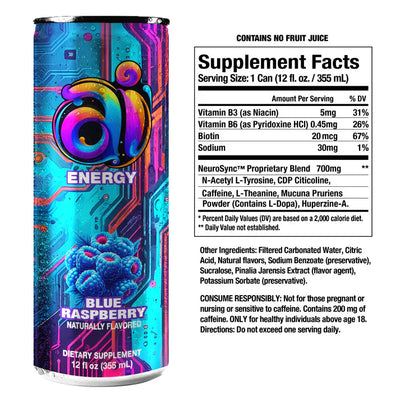 #nutrition facts_12 Cans / Blue Raspberry