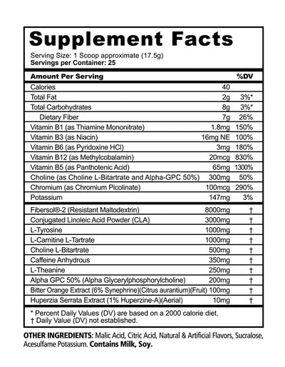 #nutrition facts_25 Servings / Peach Gummy