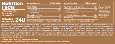 #nutrition facts_12 packs / Chocolate Chip Fudge