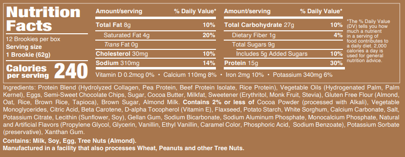 Redcon1 MRE Protein Brookie Healthy Snacks RedCon1 Size: 12 Packs Flavor: Chocolate Chip Fudge, Birthday Cake