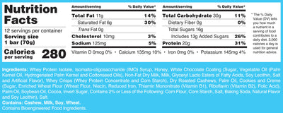 #nutrition facts_12 Bars / Cookies and Cream