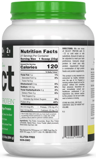 #nutrition facts_27 Servings / Chocolate Bliss