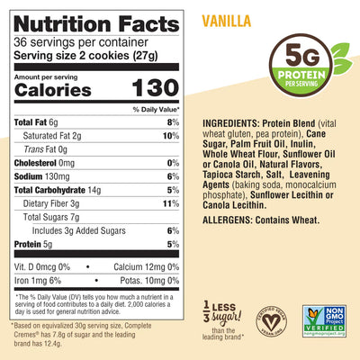 #nutrition facts_12 Pack / Vanilla