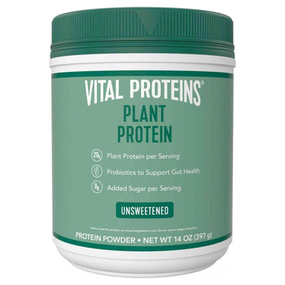 Vital Proteins Vegan Protein Powder Protein Vital Proteins Size: 14 Servings Flavor: Unsweetened