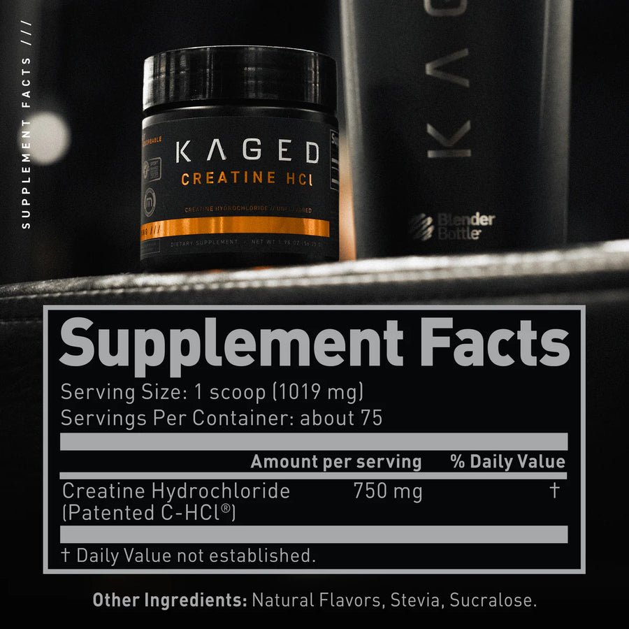 Kaged Creatine HCL Creatine KAGED Size: 75 Servings, 75 Vegetable Capsules Flavor: Unflavored, Lemon Lime, Fruit Punch