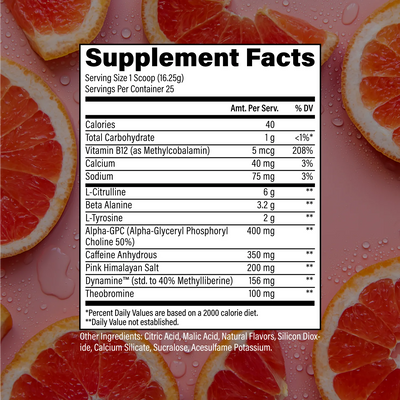 #nutrition facts_25 Servings / Citrus Grapefruit