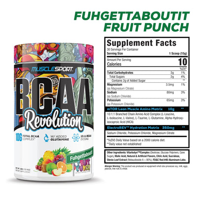 #nutrition facts_30 Scoops / Fuhgettaboutit Fruit Punch