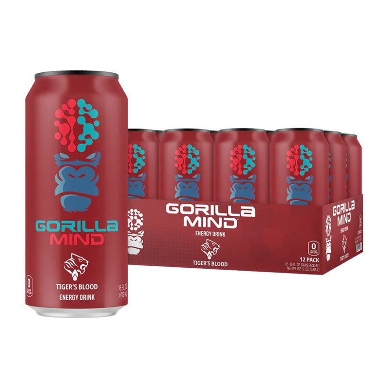 Gorilla Mind Energy Drink Energy Drink Gorilla Mind Size: 12 Cans Flavor: Tigers Blood