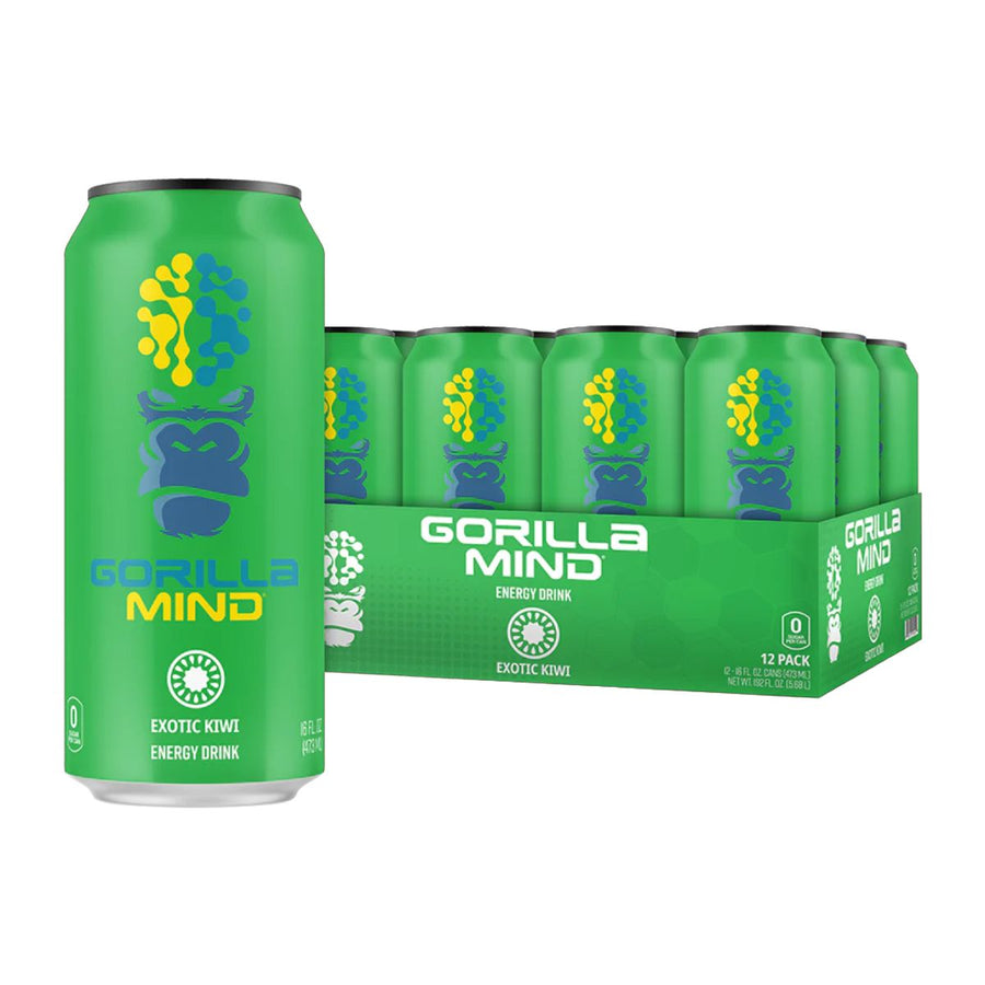 Gorilla Mind Energy Drink Energy Drink Gorilla Mind Size: 12 Cans Flavor: Exotic Kiwi