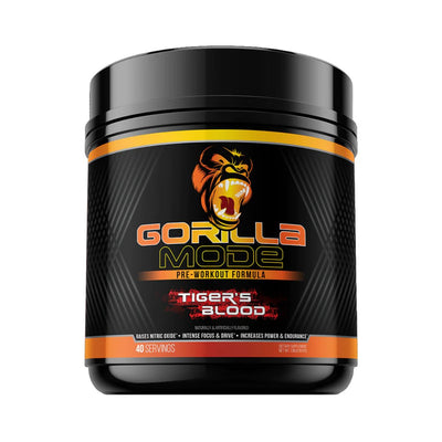 Gorilla Mode Pre-Workout Pre-Workout Gorilla Mind Size: 40 Servings Flavor: Tigers Blood