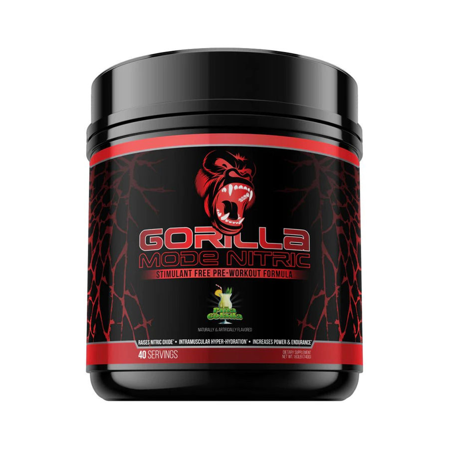 Gorilla Mind Gorilla Mode Nitric Stim-Free Pre-Workout Pre-Workout Gorilla Mind Size: 40 Servings Flavor: Pina Colada