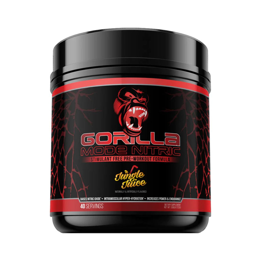 Gorilla Mind Gorilla Mode Nitric Stim-Free Pre-Workout Pre-Workout Gorilla Mind Size: 40 Servings Flavor: Jungle Juice