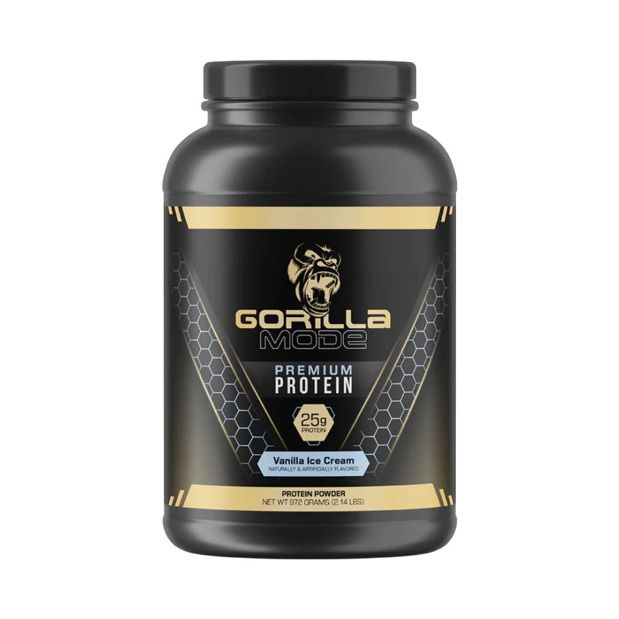 Gorilla Mind Gorilla Mode Premium Protein Protein Gorilla Mind Size: 30 Servings Flavor: Vanilla Ice Cream