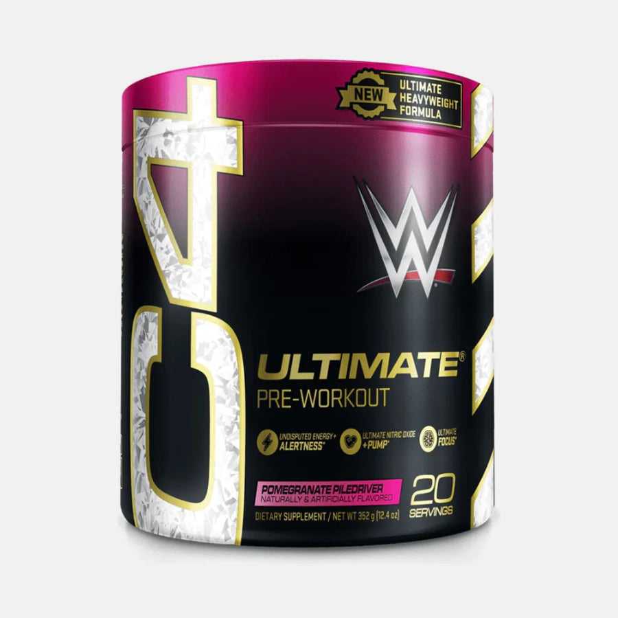 Cellucor C4 Ultimate x WWE Pre Workout Powder Pre-Workout Cellucor Size: 20 Servings Flavor: Pomegranate Piledriver