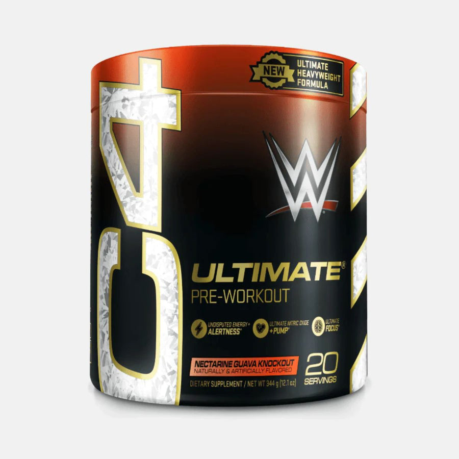 Cellucor C4 Ultimate x WWE Pre Workout Powder Pre-Workout Cellucor Size: 20 Servings Flavor: Necatrine Guava Knock Out
